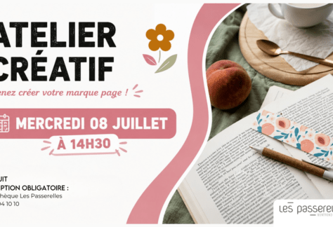 atelier marque page 8 juillet