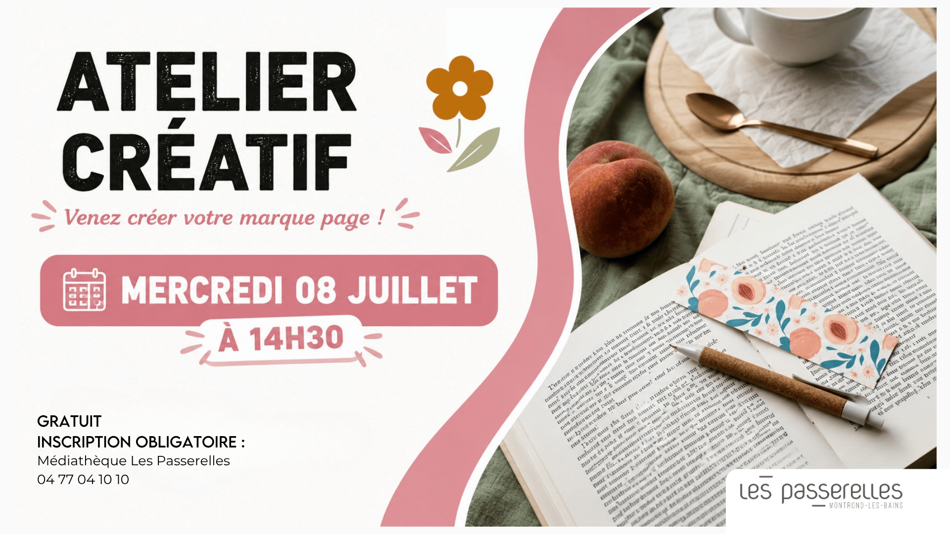 atelier marque page 8 juillet