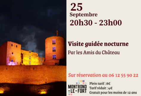 visite guidée nocture 25 sept chateau