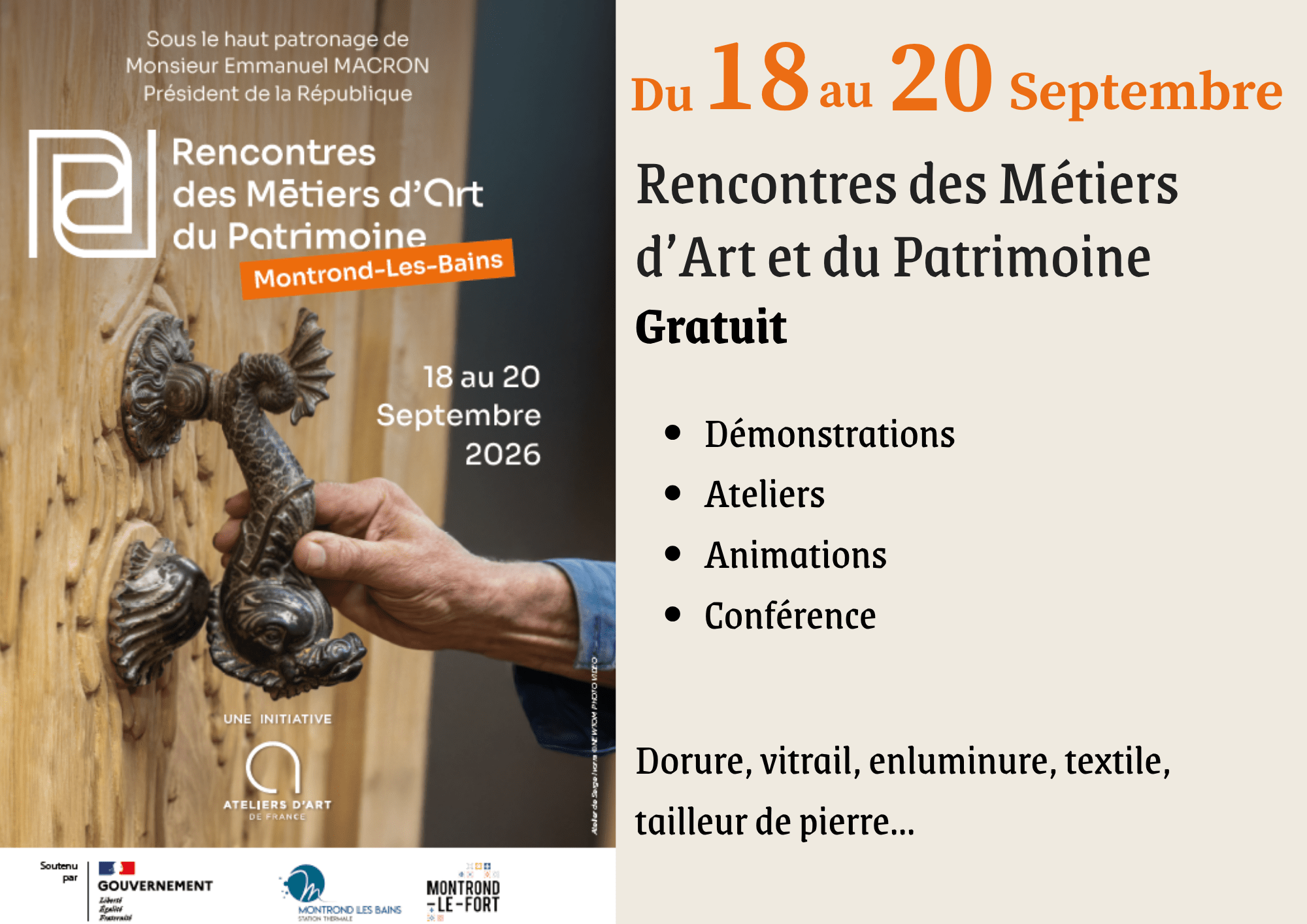 journée du patimoine 18 au 20 sept - chateau